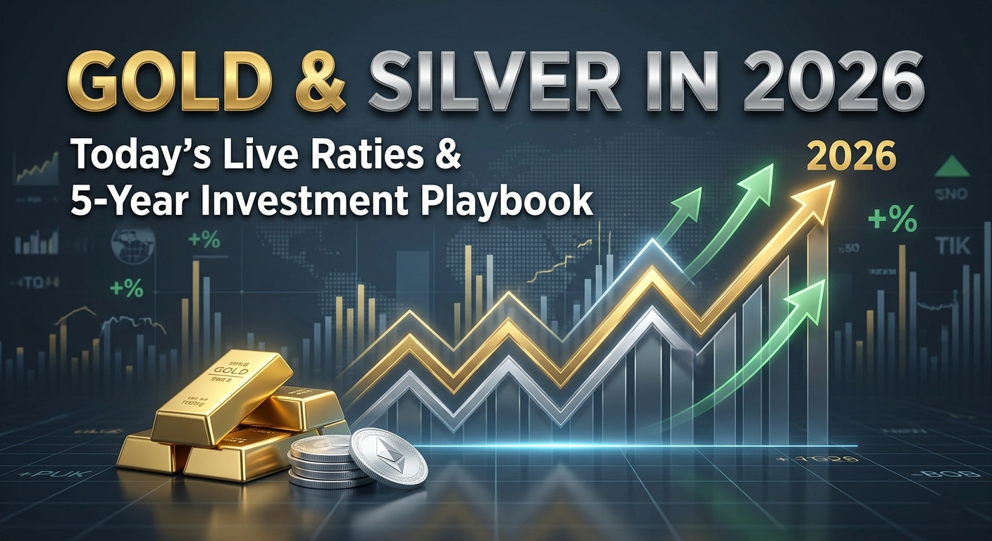 Gold & Silver in 2026 Today’s Live Rates, Why Commodities Are Your Smartest Bet Right Now, and the Investment Playbook for the Next 5 Years