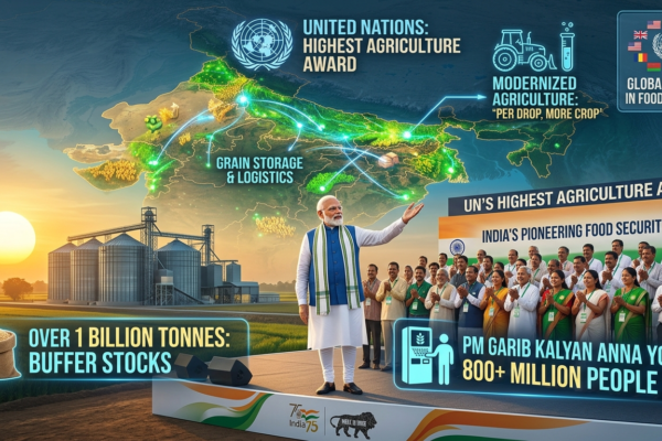 The Food Security Story the World Is Missing Why Modi Received the UN’s Highest Agriculture Award