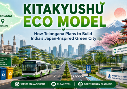 Futuristic green city model concept