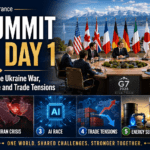 G7 Summit 2026 Day 1 Global Leaders Face Ukraine War, Iran Crisis, AI Race and Trade Tensions
