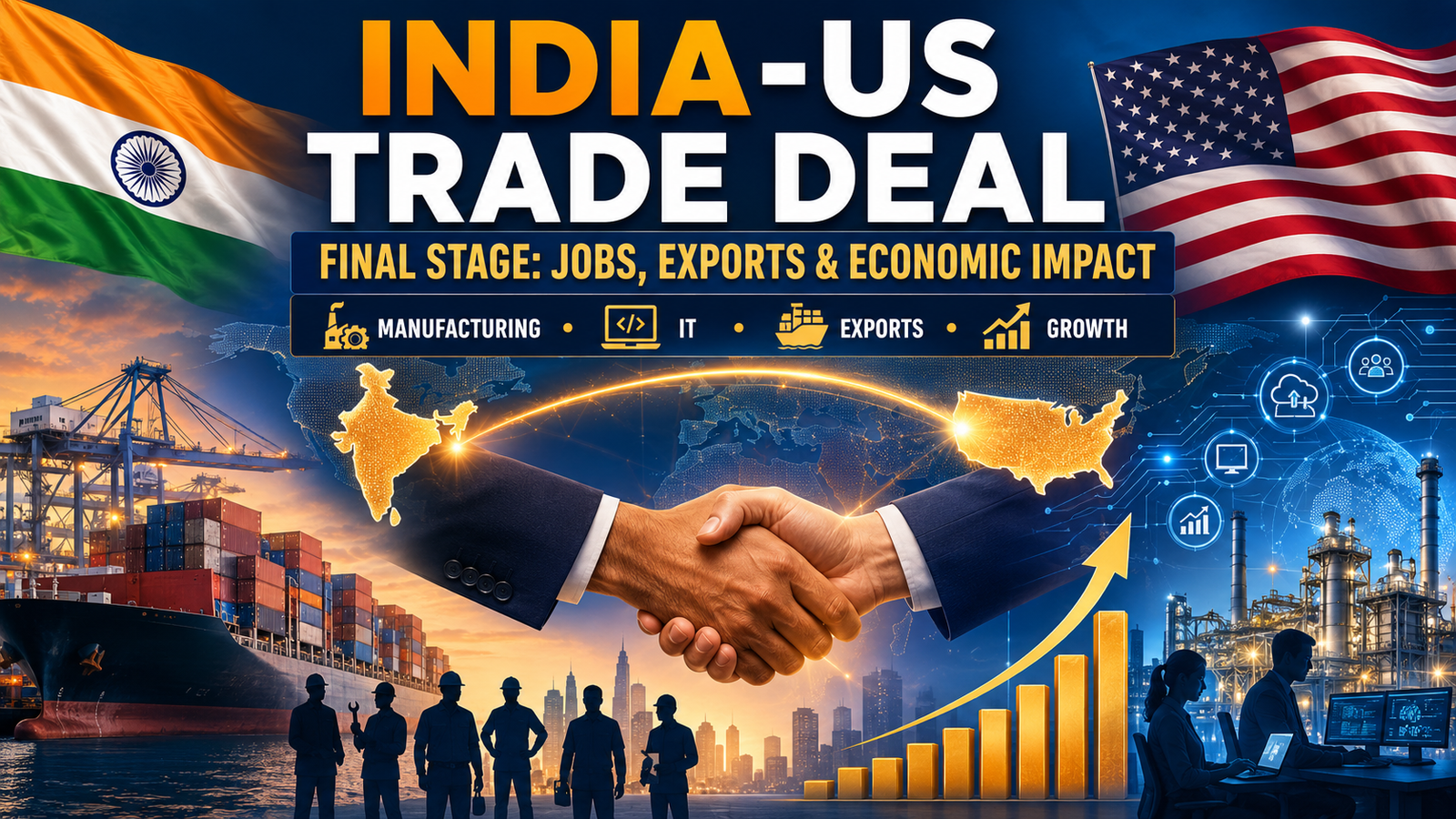 India-US Trade Deal Nears Final Stage What It Means for Jobs, Exports and India’s Economy
