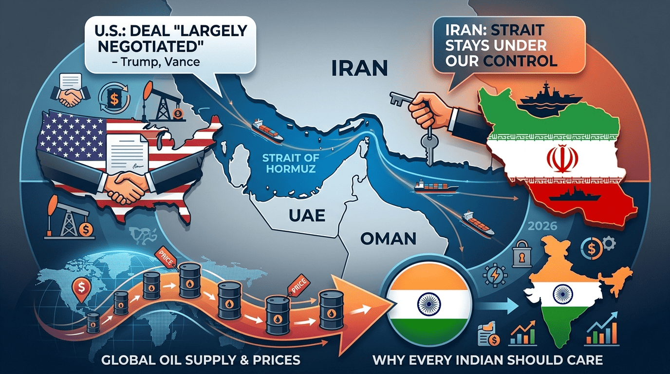 Iran-USA Deal and the Strait of Hormuz What Is Happening, What It Means for Oil, and Why Every Indian Should Care