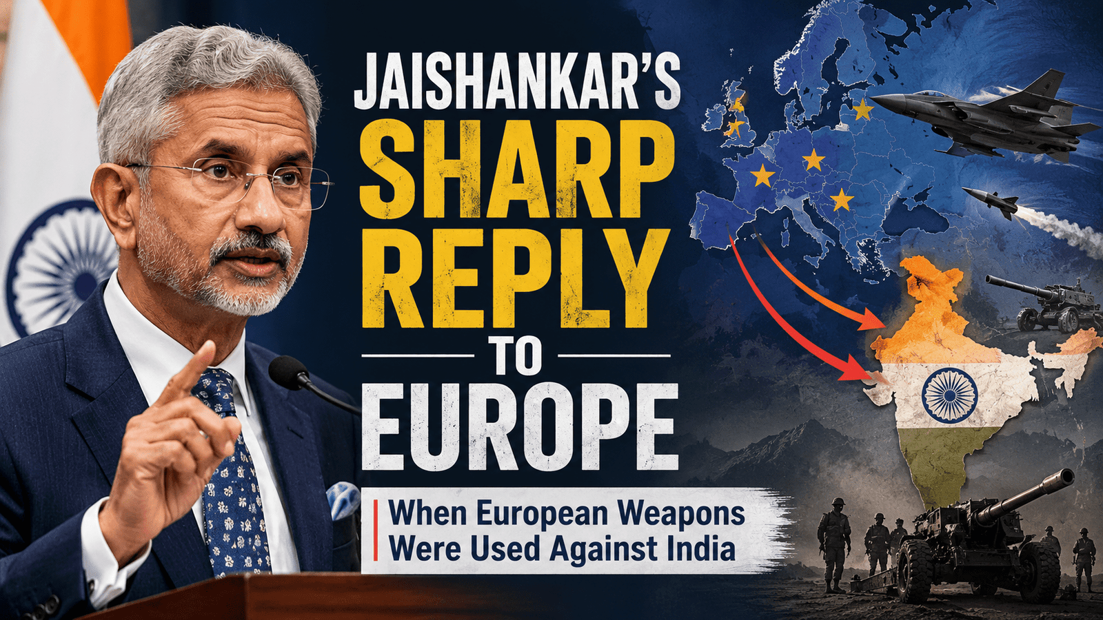 Jaishankar’s Sharp Reply to Europe: When European Weapons Were Used Against India