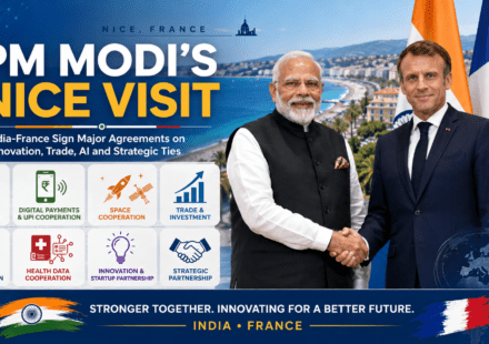 Nice Visit India-France Sign Major Agreements to Boost Innovation, Trade, AI and Strategic Ties