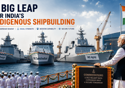 PM Modi Commissions Three Indian Navy Vessels A Big Leap for India’s Indigenous Shipbuilding Power