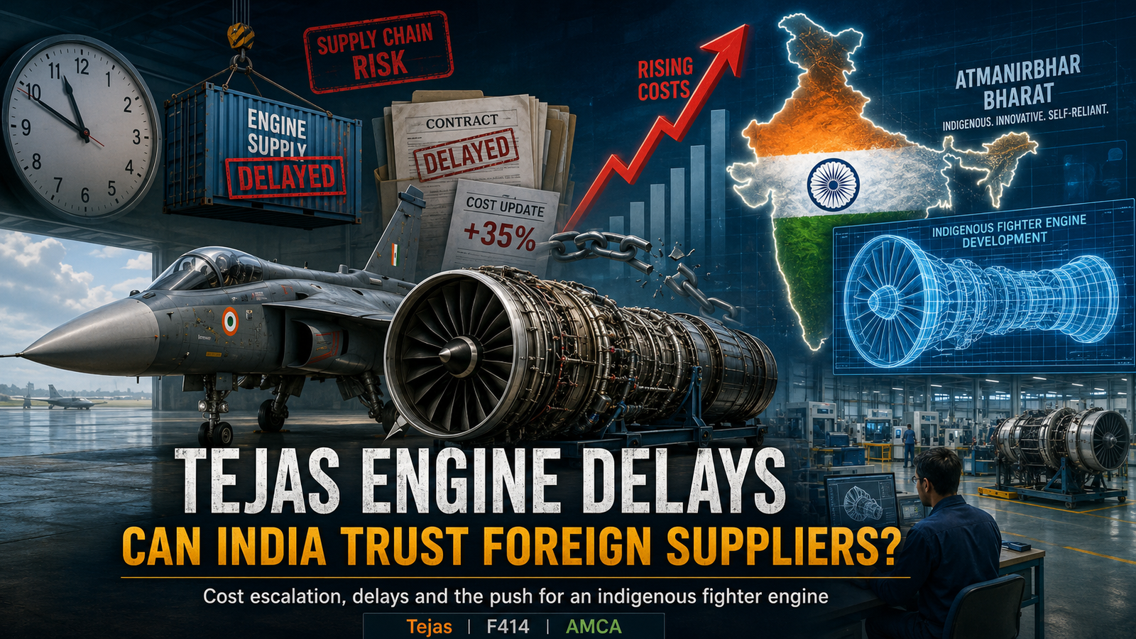 Tejas Engine Delays and GE Price Shock Can India Trust Foreign Suppliers for Critical Defence Projects