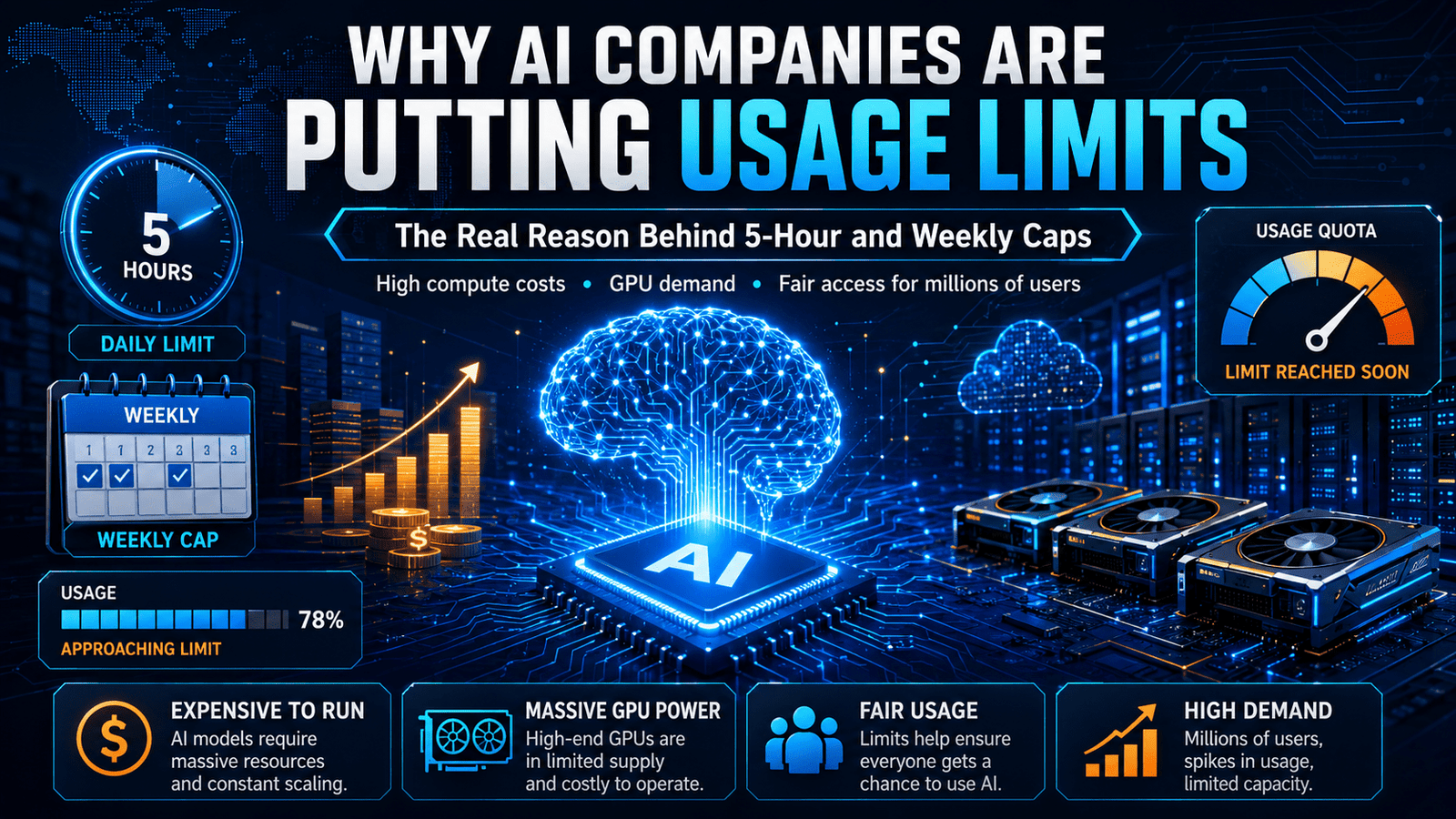 Why AI Companies Are Putting Usage Limits The Real Reason Behind 5-Hour and Weekly Caps