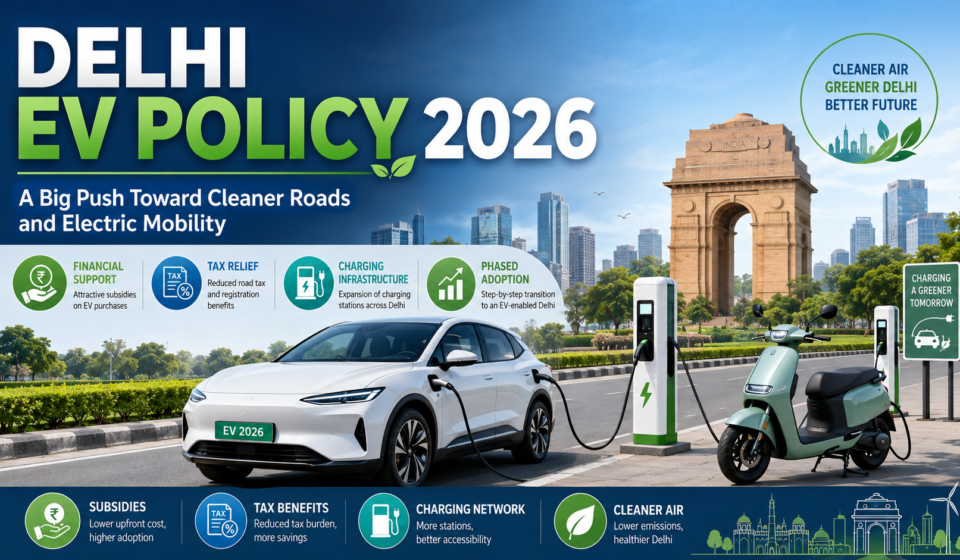 Delhi's EV Policy 2026 initiative