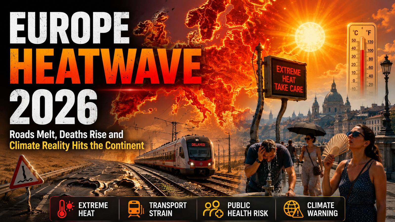 Europe Heatwave 2026 Roads Melt, Deaths Rise and Climate Reality Hits the Continent