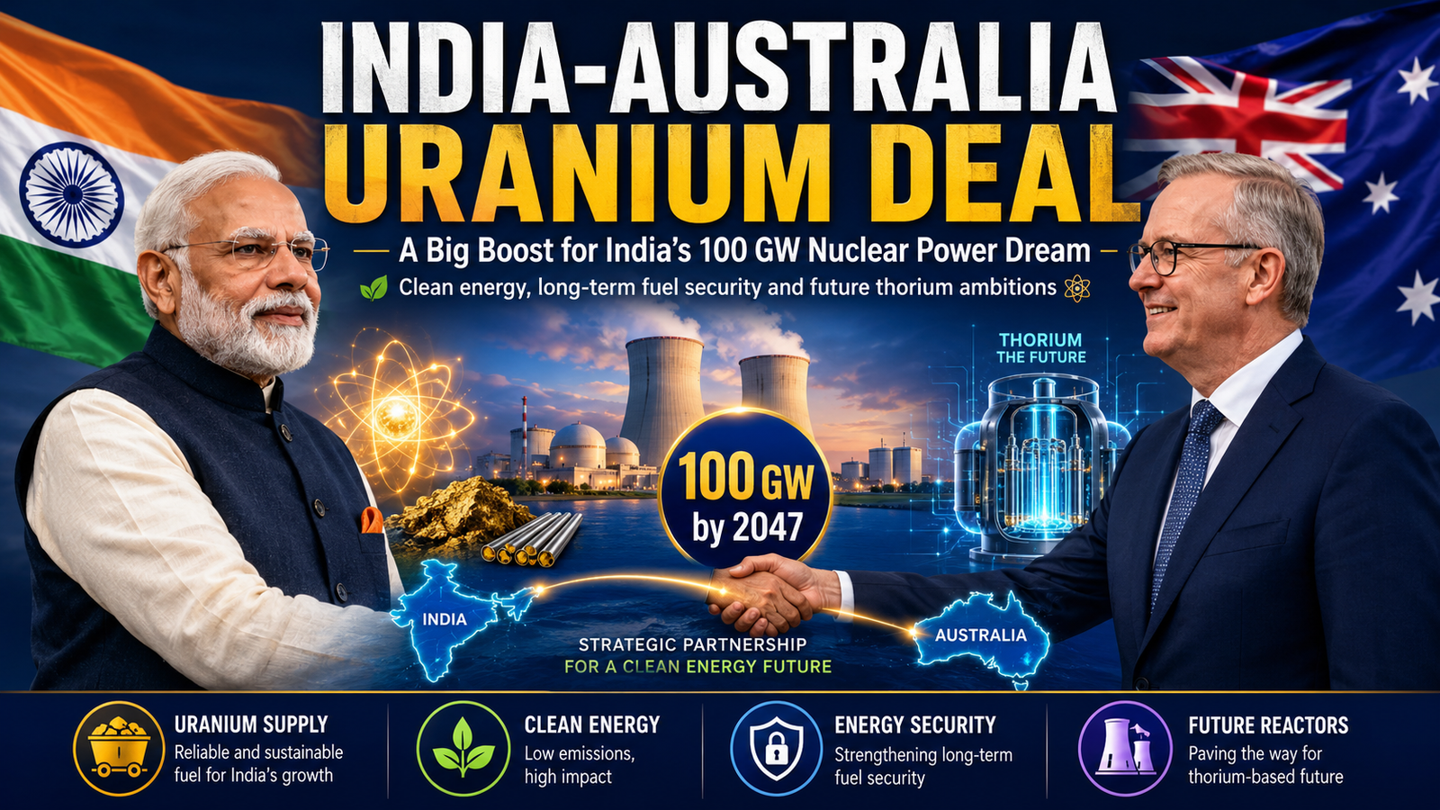 India-Australia uranium deal infographic