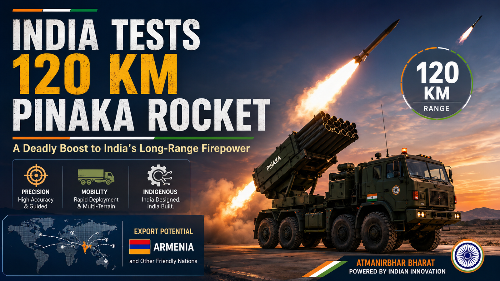India tests Pinaka rocket system