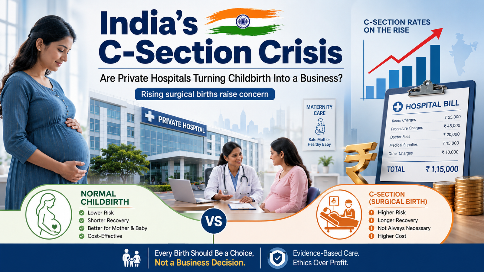India's C-section crisis in focus