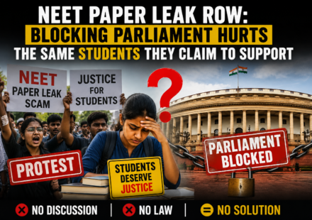 NEET paper leak and student protest