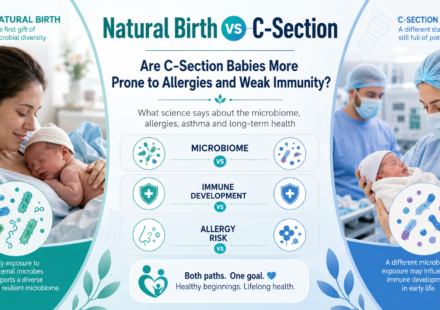 Natural Birth vs C-Section Are C-Section Babies More Prone to Allergies and Weak Immunity