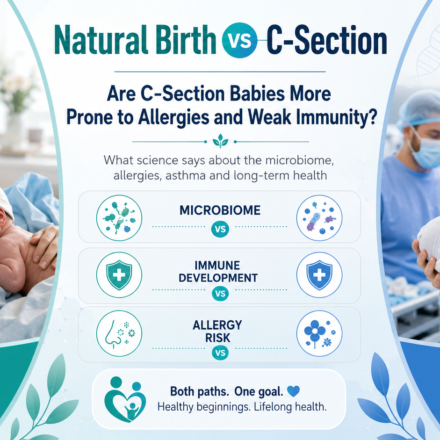 Natural Birth vs C-Section Are C-Section Babies More Prone to Allergies and Weak Immunity