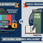 Al Jazeera Goes Dark in Pakistan—Yet Pakistan Ranks Above India in Press Freedom Meta Description Al Jazeera became inaccessible in Pakistan, yet Pakistan ranks above India in the 2026 Press Freedom Index. Are global rankings misleading Generate a featured image for my article , make sure it is copywrite free and adsense complient.