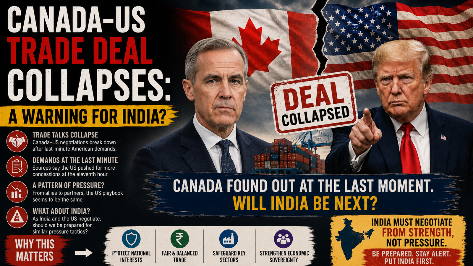 Canada–US Trade Deal Collapses
