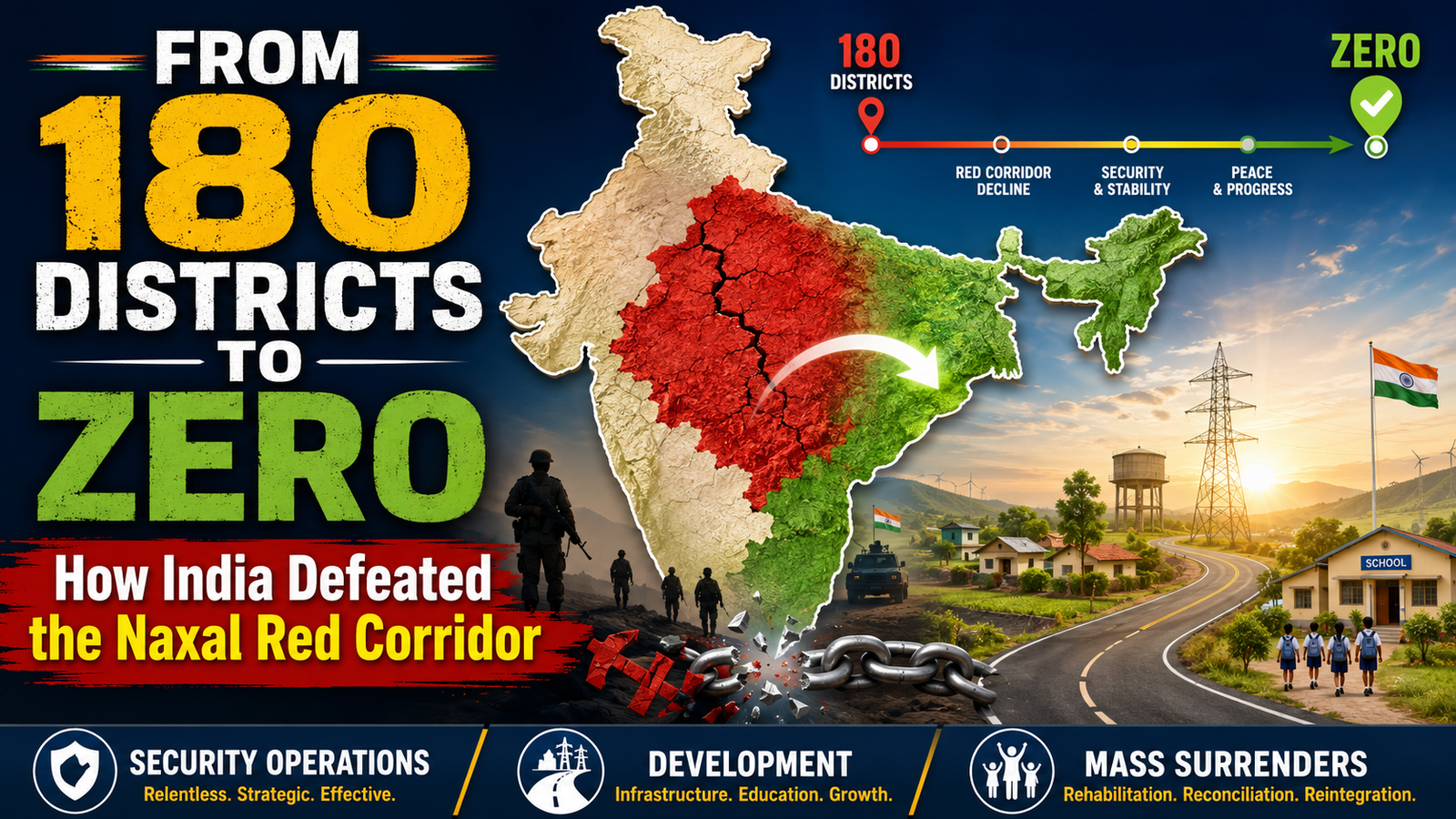 From 180 Districts to Zero How India Defeated the Naxal Red Corridor