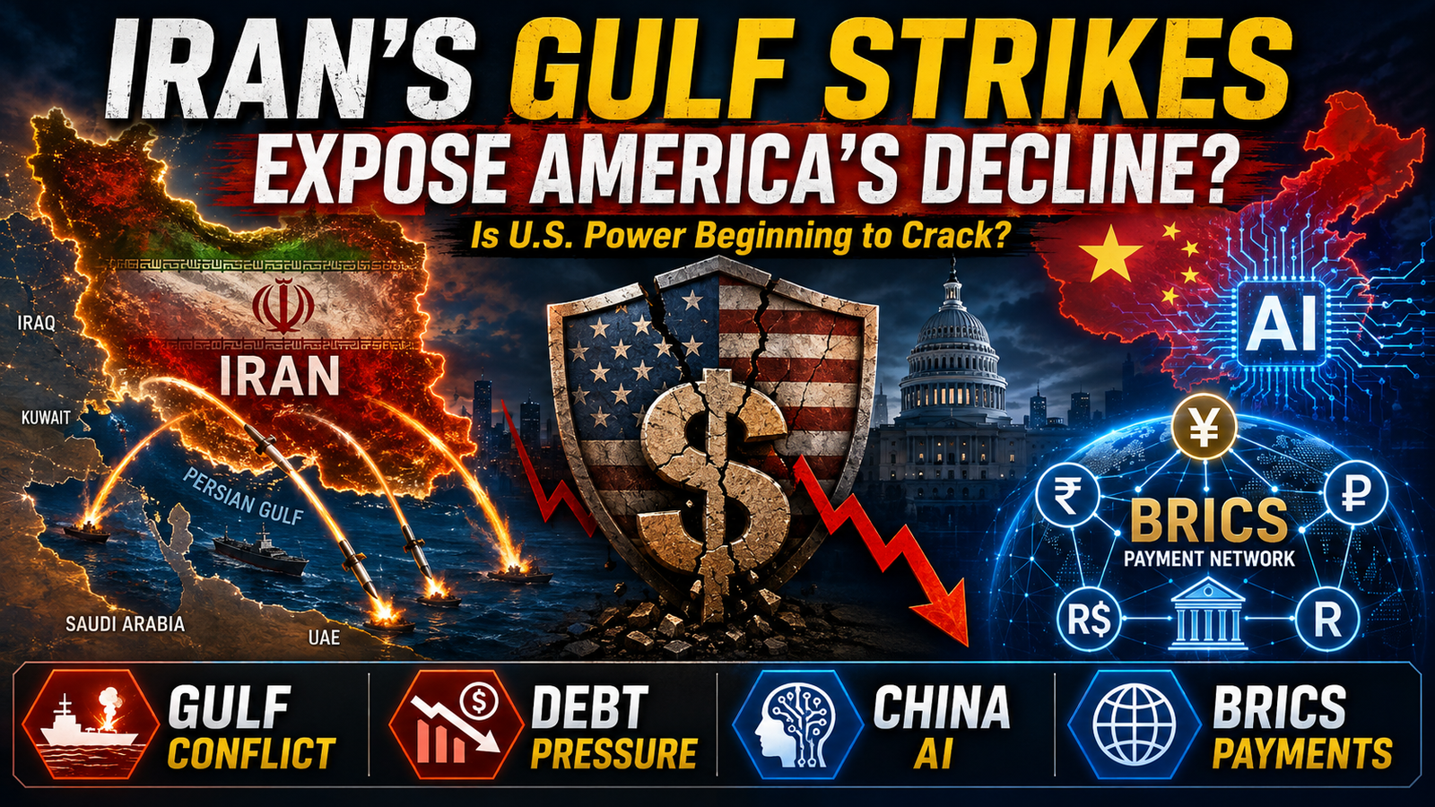 Iran’s Gulf Strikes Expose America’s Decline Is US Power Beginning to Crack