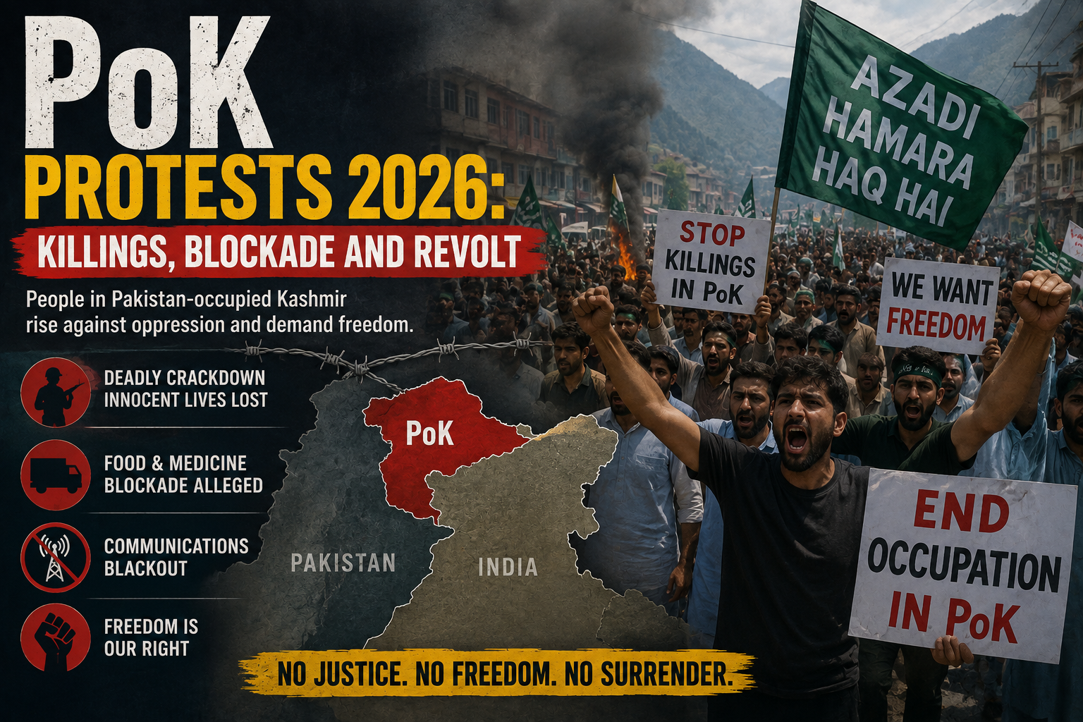 PoK Protests 2026 Killings, Blockade and Revolt