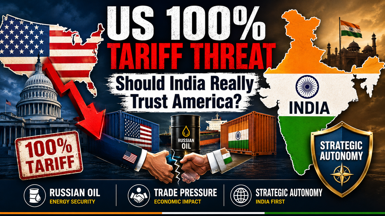 US 100% Tariff Threat Should India Really Trust America