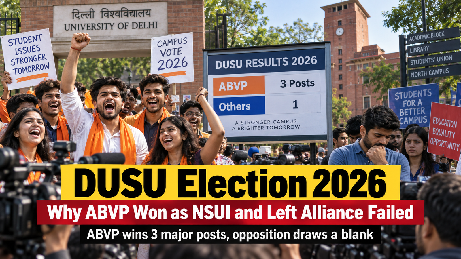 Delhi University Election Results 2026