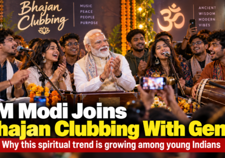 PM Modi Joins Bhajan Clubbing With Gen Z