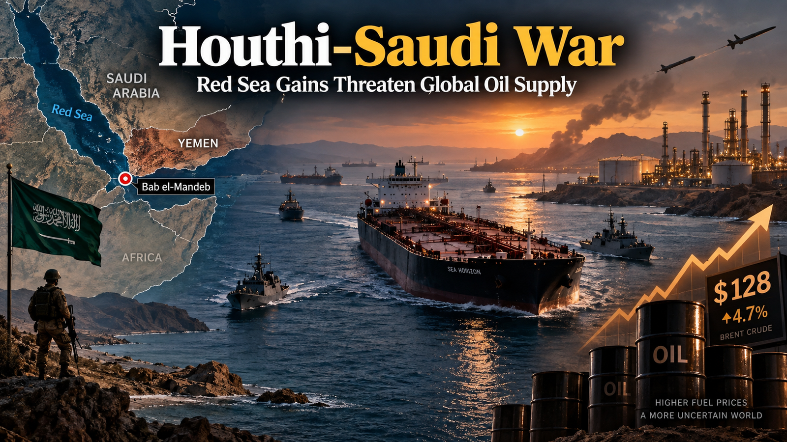 Red Sea Oil Crisis at Bab el-Mandeb