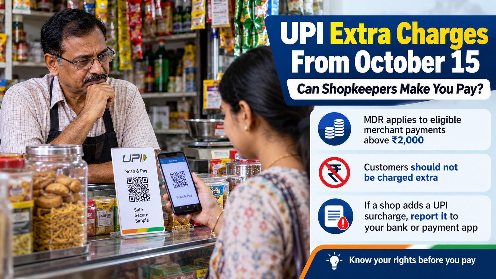 UPI Charges at the Kirana Counter