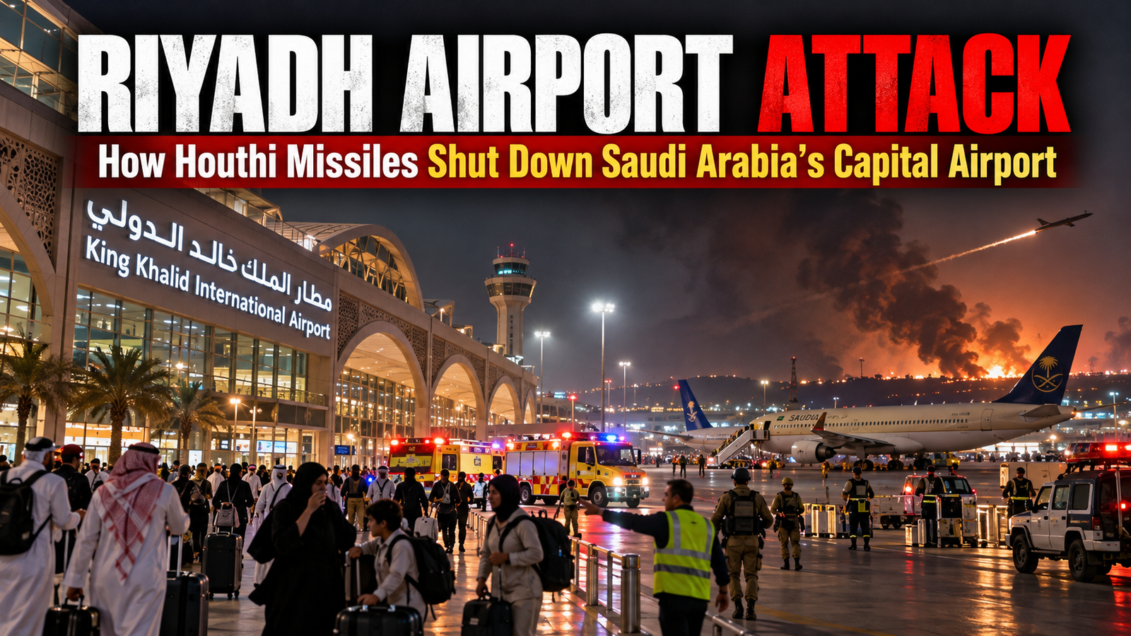 Riyadh Airport Crisis: Nighttime Emergency Response