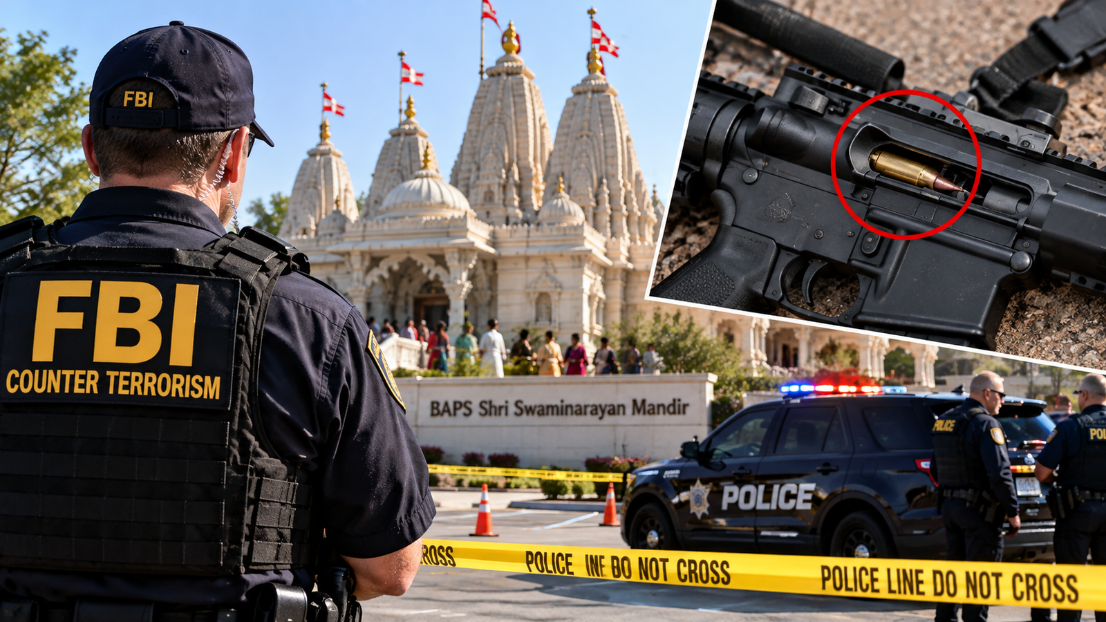 A planned terror attack on a Hindu temple by neo-Nazi suspect Alexandros Paporakis was thwarted when his firearm jammed.